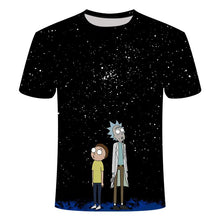 Load image into Gallery viewer, Rick and Morty's Drop Ship By Jm2 Art 3D Men's T-shirt Summer Short Sleeve Anime T-shirt Children's O-neck Tops Asian Size 6XL