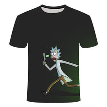 Load image into Gallery viewer, Rick and Morty's Drop Ship By Jm2 Art 3D Men's T-shirt Summer Short Sleeve Anime T-shirt Children's O-neck Tops Asian Size 6XL