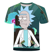 Load image into Gallery viewer, Rick and Morty's Drop Ship By Jm2 Art 3D Men's T-shirt Summer Short Sleeve Anime T-shirt Children's O-neck Tops Asian Size 6XL