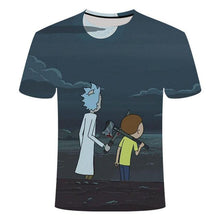 Load image into Gallery viewer, Rick and Morty's Drop Ship By Jm2 Art 3D Men's T-shirt Summer Short Sleeve Anime T-shirt Children's O-neck Tops Asian Size 6XL