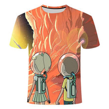 Load image into Gallery viewer, Rick and Morty's Drop Ship By Jm2 Art 3D Men's T-shirt Summer Short Sleeve Anime T-shirt Children's O-neck Tops Asian Size 6XL