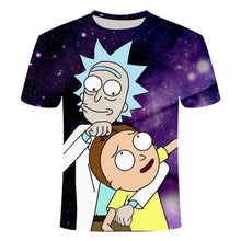 Load image into Gallery viewer, Rick and Morty's Drop Ship By Jm2 Art 3D Men's T-shirt Summer Short Sleeve Anime T-shirt Children's O-neck Tops Asian Size 6XL