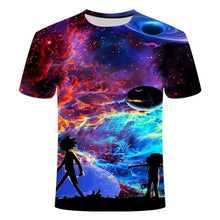 Load image into Gallery viewer, Rick and Morty's Drop Ship By Jm2 Art 3D Men's T-shirt Summer Short Sleeve Anime T-shirt Children's O-neck Tops Asian Size 6XL