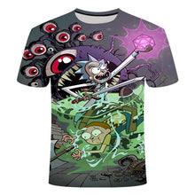 Load image into Gallery viewer, Rick and Morty's Drop Ship By Jm2 Art 3D Men's T-shirt Summer Short Sleeve Anime T-shirt Children's O-neck Tops Asian Size 6XL