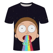 Load image into Gallery viewer, Rick and Morty's Drop Ship By Jm2 Art 3D Men's T-shirt Summer Short Sleeve Anime T-shirt Children's O-neck Tops Asian Size 6XL