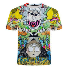 Load image into Gallery viewer, Rick and Morty's Drop Ship By Jm2 Art 3D Men's T-shirt Summer Short Sleeve Anime T-shirt Children's O-neck Tops Asian Size 6XL