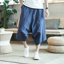 Load image into Gallery viewer, Dropshipping Men Harajuku Harem Pants 2020 Mens Summer Cotton Linen Joggers Pants Male Vintage Chinese Style Sweatpants Fashions
