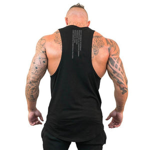 Brand Casual Fashion Clothing Bodybuilding Cotton Gym Tank Tops Men Sleeveless Undershirt Fitness Stringer Muscle Workout Vest