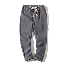 Load image into Gallery viewer, Cotton Joggers Men Solid Men&#39;s Harem Pants 2020 Summer Fitness Casual Ankle-Length Mens  Trousers Streetwear Slim Male Pants
