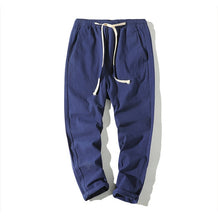 Load image into Gallery viewer, Cotton Joggers Men Solid Men&#39;s Harem Pants 2020 Summer Fitness Casual Ankle-Length Mens  Trousers Streetwear Slim Male Pants
