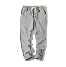 Load image into Gallery viewer, Cotton Joggers Men Solid Men&#39;s Harem Pants 2020 Summer Fitness Casual Ankle-Length Mens  Trousers Streetwear Slim Male Pants
