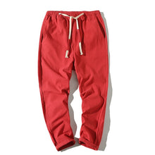 Load image into Gallery viewer, Cotton Joggers Men Solid Men&#39;s Harem Pants 2020 Summer Fitness Casual Ankle-Length Mens  Trousers Streetwear Slim Male Pants
