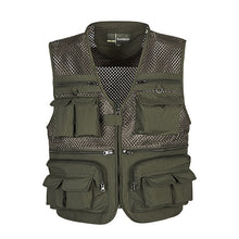 Load image into Gallery viewer, Unloading Tactical Vest Coat Fashion Men&#39;s Summer Photographer Waistcoat Mesh Work Sleeveless Jacket Tool Many Pocket Vest Male
