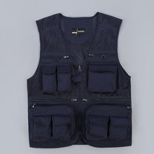 Load image into Gallery viewer, Unloading Tactical Vest Coat Fashion Men&#39;s Summer Photographer Waistcoat Mesh Work Sleeveless Jacket Tool Many Pocket Vest Male
