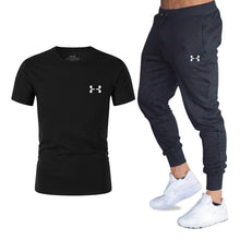 Load image into Gallery viewer, Hot men&#39;s sets t shirts + pants two pieces sets casual tracksuit basketball new fashion print suits sportwear fitness shirts
