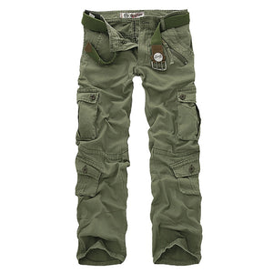 Gran oferta envío gratis pantalones cargo para hombre Pantalones de camuflaje pantalones militares para hombre 7 colores