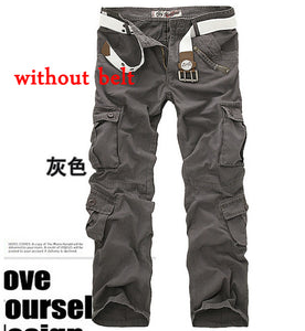 Gran oferta envío gratis pantalones cargo para hombre Pantalones de camuflaje pantalones militares para hombre 7 colores