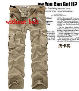 Gran oferta envío gratis pantalones cargo para hombre Pantalones de camuflaje pantalones militares para hombre 7 colores