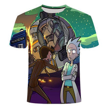 Load image into Gallery viewer, Rick and Morty&#39;s Drop Ship By Jm2 Art 3D Men&#39;s T-shirt Summer Short Sleeve Anime T-shirt Children&#39;s O-neck Tops Asian Size 6XL
