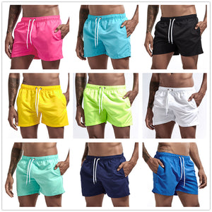 Pantalones cortos de baño de bolsillo para hombre bañador de hombre traje de baño bañador de verano ropa de playa Surf playa pantalones cortos de tabla bóxer