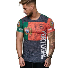 Load image into Gallery viewer, 2019 Summer Russian flag men&#39;s casual fashion T-shirt round neck cool and lightweight man&#39;s T-shirt Free shipping
