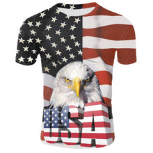 Load image into Gallery viewer, 2019 Summer Russian flag men&#39;s casual fashion T-shirt round neck cool and lightweight man&#39;s T-shirt Free shipping
